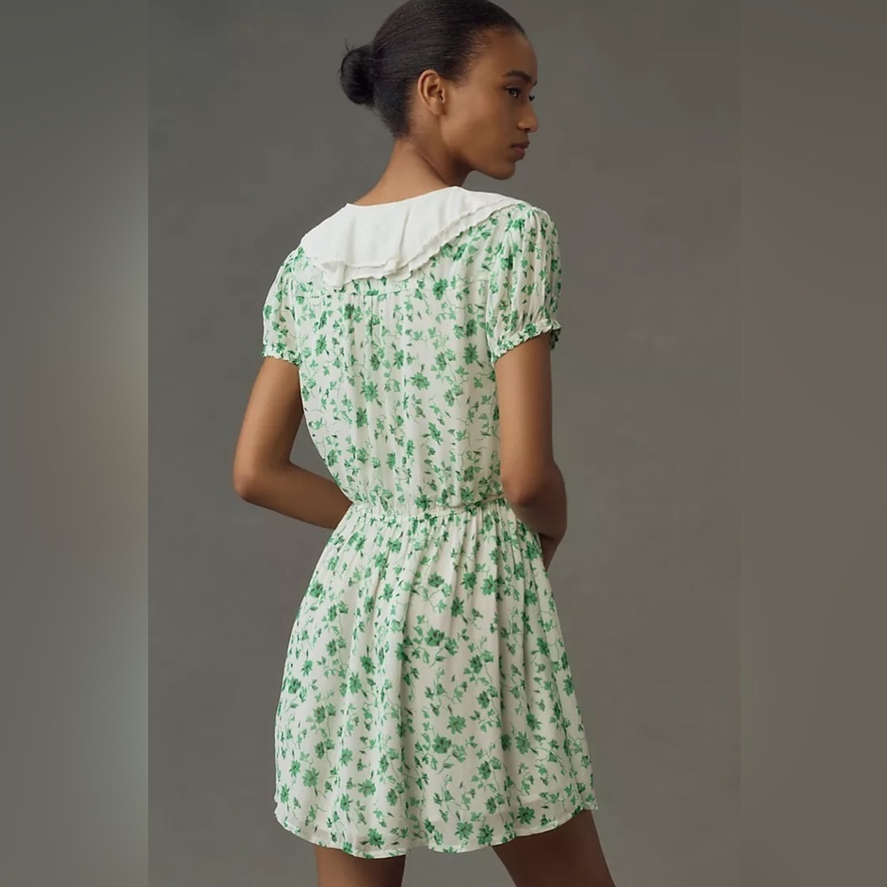 NWT Maeve Short-Sleeve Collared Mini Dress - Picture 2 of 4